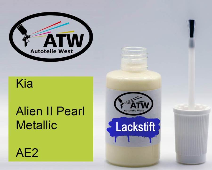 Kia, Alien II Pearl Metallic, AE2: 20ml Lackstift, von ATW Autoteile West.